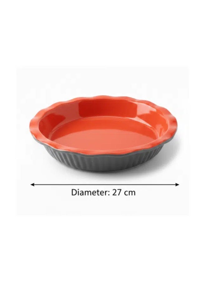 Danny Home Round Porcelain Baking Dish – 27 cm | Oven, Microwave, Freezer & Dishwasher Safe - Image 3